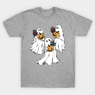 Spectral Harvest: Ghosts and Pumpkins T-Shirt